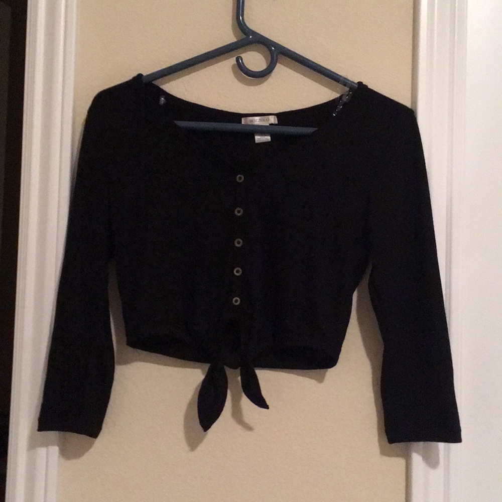 Black crop top